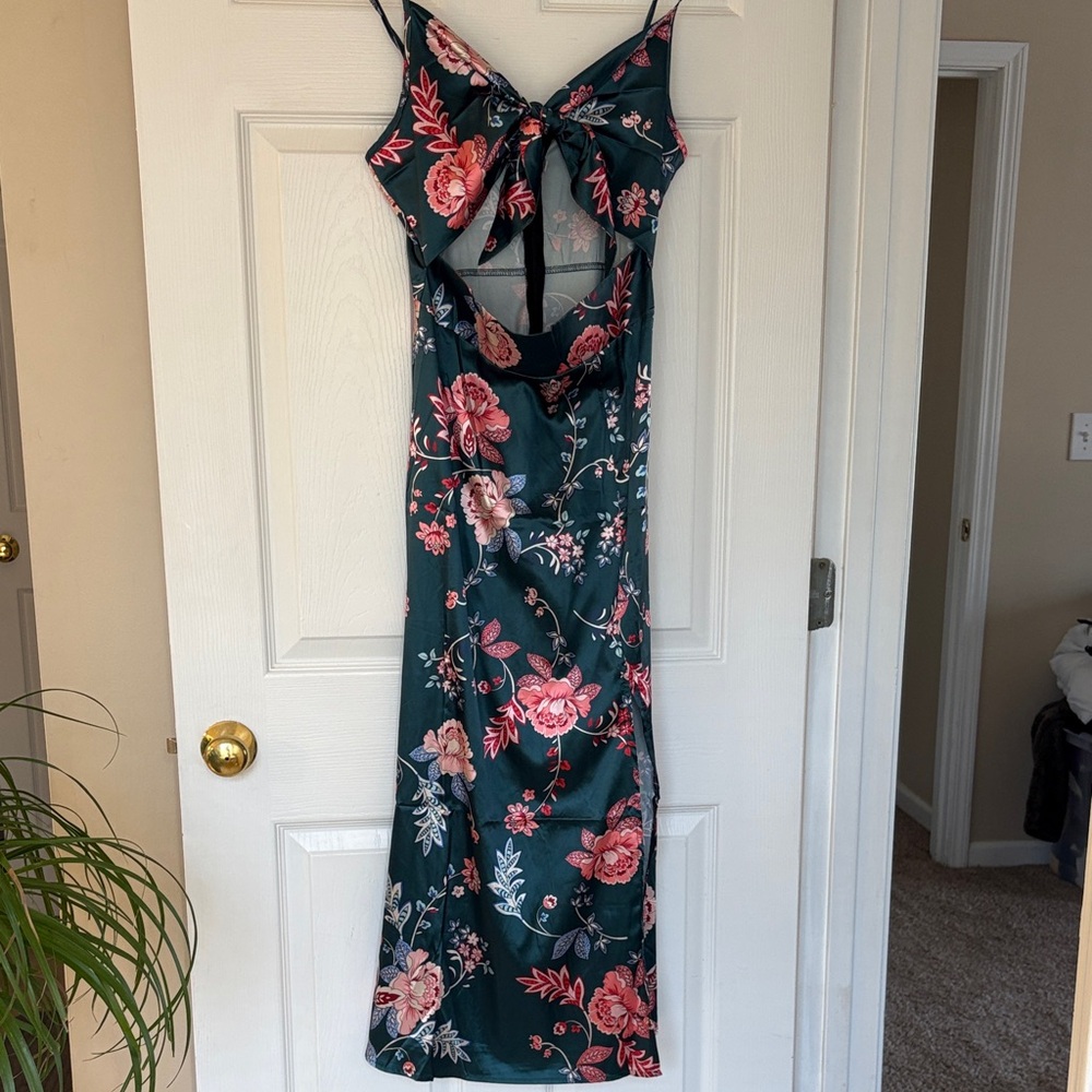 Floral Green Dress